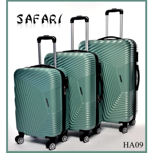 Ensemble de 3 Valises SAFARI - Vert (HA09) Ensemble de 3 Valises SAFARI - Vert (HA09)